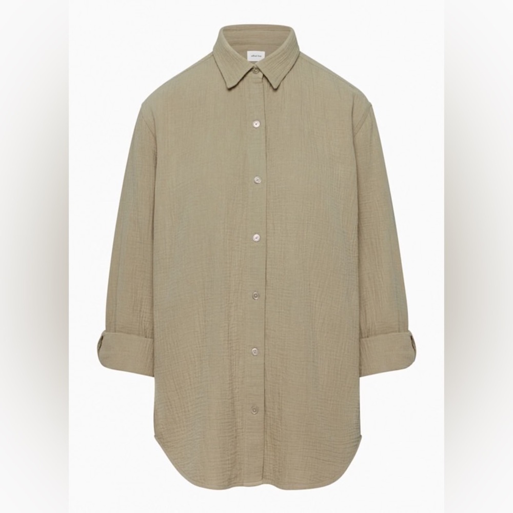 Wilfred Free Sail Shirt | Size S | Taupe Beige | Aritzia - Picture 8 of 8